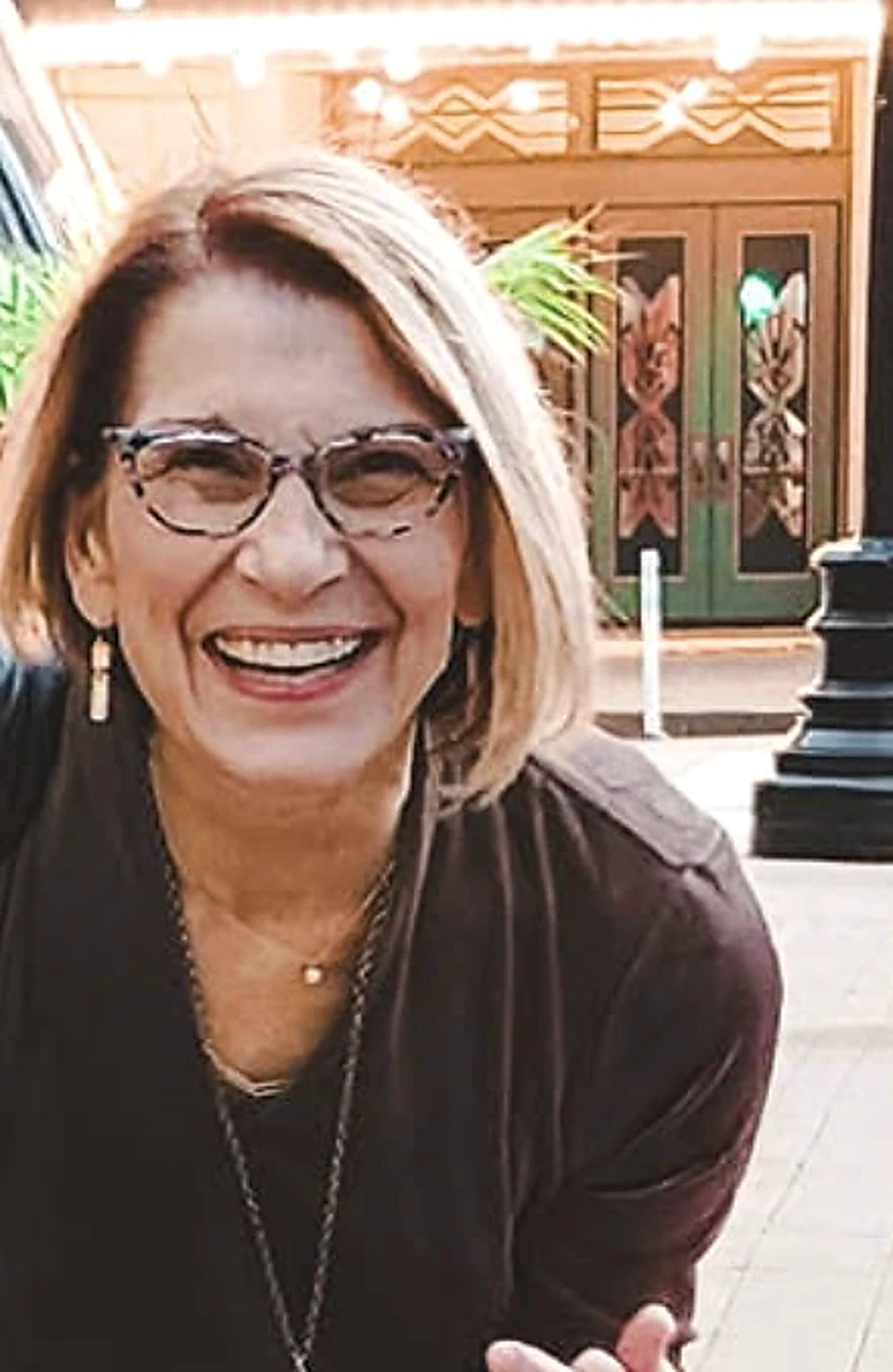 Cindy smiling and laughing